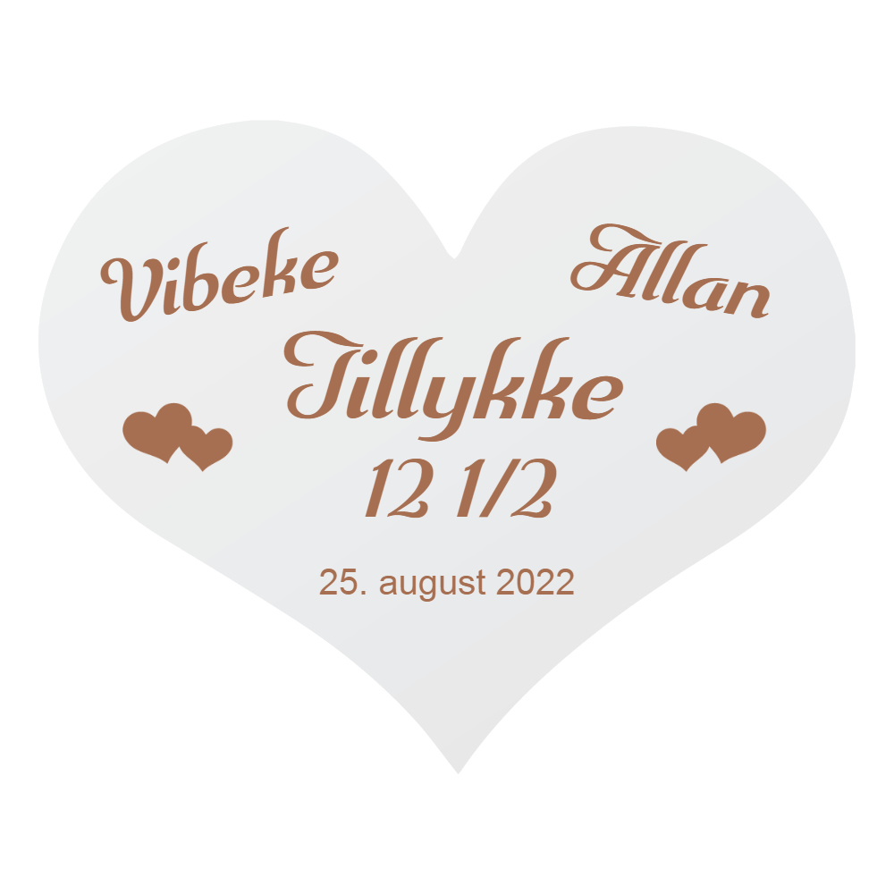 Hjerte til æresport i mdf - design selv